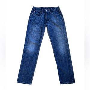 LEVI STRAUSS • Men's 514 Straight Fit Jeans Stone Wash Waterless Size 28 x 30